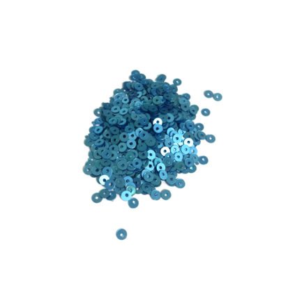Round greenish light blue sequins - diametre 3 mm - weight 5 g