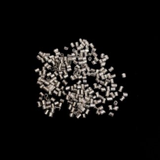 Faceted silvery seed beads - size 2.5 mm - weight 10 g