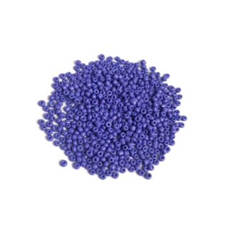 Round purplish blue seed beads - size 2.3 mm - weight 50 g