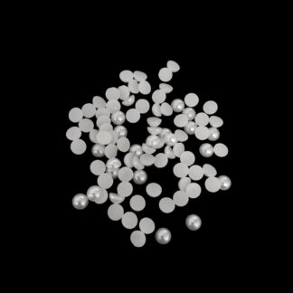 Pearly round flat-back plastic cabochons - diametre 5 mm - weight 3 g