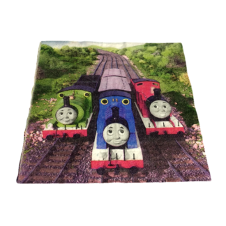 Colourful train locomotives Thomas & Friends paper napkin for decoupage by piece - size 330 mm