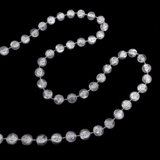 Semi-transparent plastic beads string by metre - diametre 8 mm