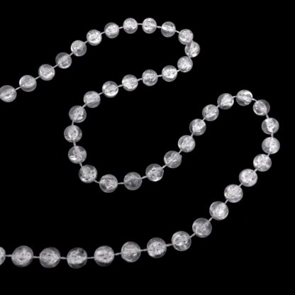 Semi-transparent plastic beads string by metre - diametre 8 mm
