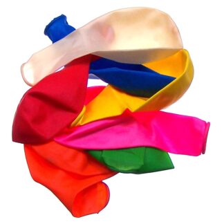 Colourful latex balloons - size 35 x 90 mm - 5 pieces