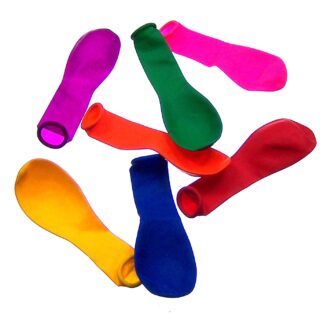 Multicolour balloons - size 20 x 50 mm - 5 pieces