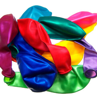 Colourful latex balloons - size 70 x 130 mm
