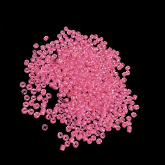 Light pink round glass seed beads - size 2.5 mm - 50 g