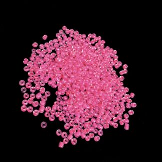Light pink round glass seed beads - size 2.5 mm - weight 50 g