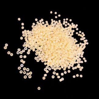 Round cream yellow seed beads - size 2.7 mm - weight 50 g