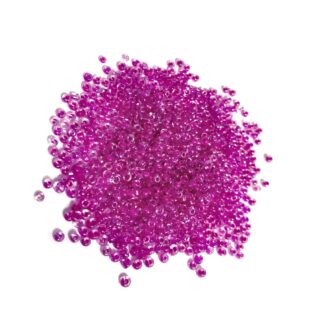 Bluish pink round glass seed beads - size 2.7 mm - weight 50 g