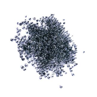 Bluish grey seed beads - size 2.5 mm - weight 50 g