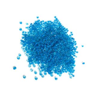 Round blue seed beads - size 2.5 mm - weight 50 g