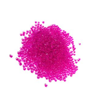 Bluish pink round glass seed beads - size 2.3 mm - weight 50 g
