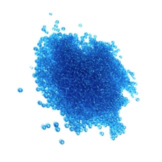 Round blue seed beads - size 2.5 mm - weight 50 g