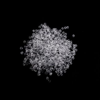 Transparent round seed beads - size 2.5 mm - weight 50 g