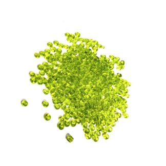 Round yellow green seed beads - size 2.5 mm - weight 50 g