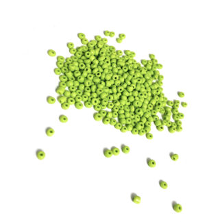 Round yellowish light green seed beads - size 3 mm - weight 50 g