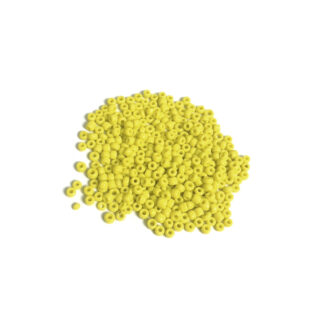 Round yellow seed beads - size 2.5 mm - weight 50 g