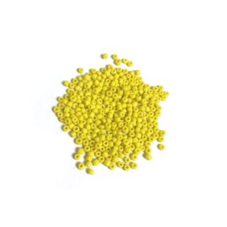 Round yellow seed beads - size 2.2 mm - weight 50 g