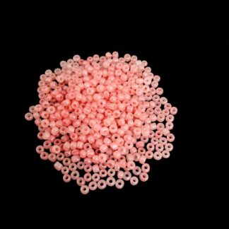 Cream pink round seed beads - size 2.5 mm - weight 50 g
