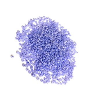 Round purplish blue seed beads - size 2.5 mm - weight 50 g