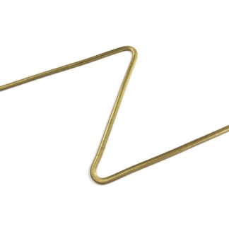 Golden flat chain by metre - width 5 mm