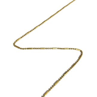 Golden ball and cylinder link chain by metre - diametre 1.5 mm