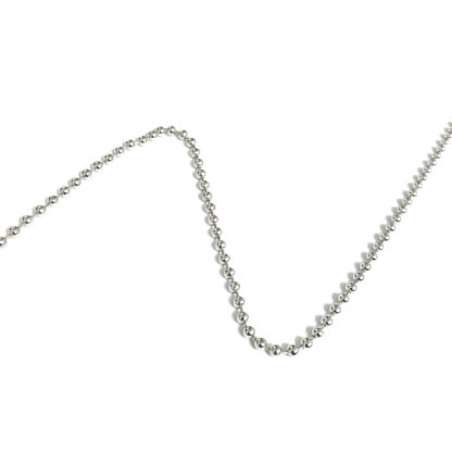 Silvery ball chain by metre - diametre 3 mm