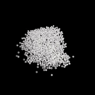 Round pearly white seed beads - size 1.8 mm - weight 50 g
