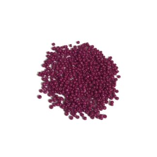 Dark pink round seed beads - size 2 mm - weight 50 g