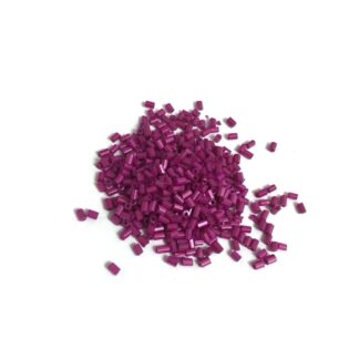 Pink cylinder seed beads - size 2.5-3 mm - weight 50 g