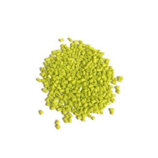 Greenish yellow seed beads - size 2.5 mm - weight 50 g