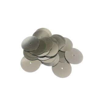 Round silvery sequins - diametre 18 mm - weight 5 g