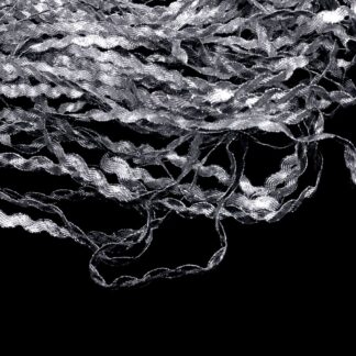 Silvery zigzag trim ribbon by metre - width 5 mm