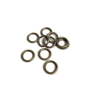 Brass metal jump rings - diametre 16 mm - 10 pieces