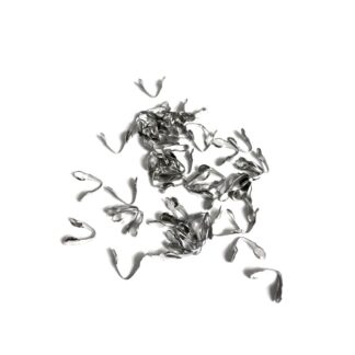 Silvery metal chain connector ends - size 4 x 9 mm - weight 5 g