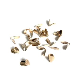 Golden metal chain connector ends - size 6 x 10 mm - weight 5 g