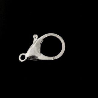 Silvery metal lobster clasp - size 25 x 35 mm