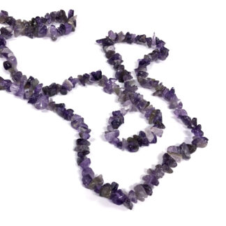 Purple stone beads by strand - size 7 mm - length 84 cm