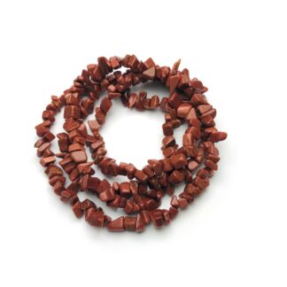 Glittery brown stone beads by strand - size 5 x 8 mm - length 86 cm