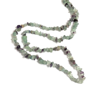 Light green and purple stone beads by strand - size 6 x 8 mm - length 84 cm