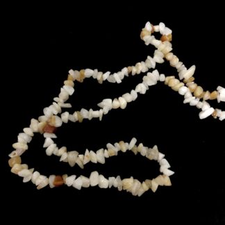 Yellow and orange brown stone beads by strand - size 9 mm - length 82 cm