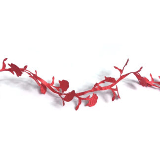 Red rose string ribbon by metre - width 43 mm