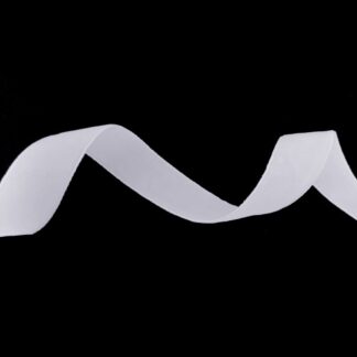 White velvet ribbon by metre - width 18 mm