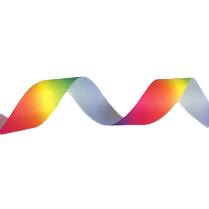Rainbow grosgrain ribbon by metre - width 25 mm