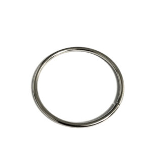 Silvery metal O-ring - diametre 55 mm