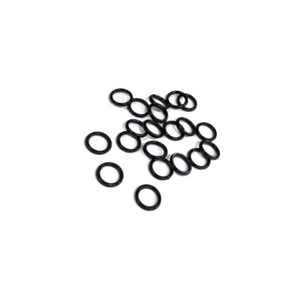 Bra strap adjustment black rings - diametre 8.5 mm - 20 pieces