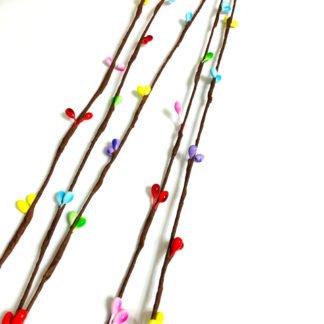 Colourful buds brown twigs - length 660 mm - 2 pieces