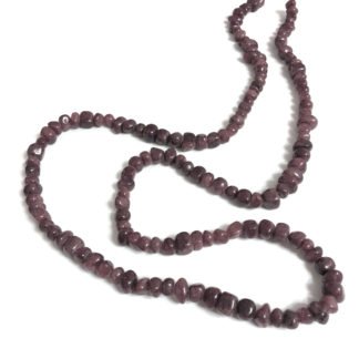 Brown stone beads by strand - diametre 7 mm - length 92 cm