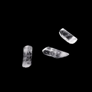 Clear quartz crystal stone bead - size 8 x 25 mm
